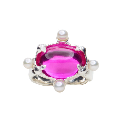 Cabochon Pearl Ring - Diligems (INTL)